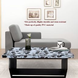 Stylista Grey Waterproof Floral Print 2 Seater Table Cover-7