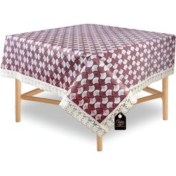 Stylista Grey Geometric Printed Waterproof 2-Seater Table Cover-11