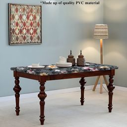 Stylista Grey 4 Pieces Floral Printed Waterproof Table Cover-image-83