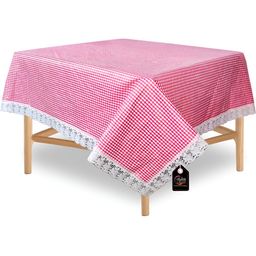 Stylista Pink & White Waterproof 4 Seater SquareTable Cover-4