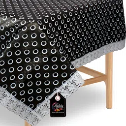 Stylista Grey 6 Pieces Polka Waterproof Table Cover-image-83