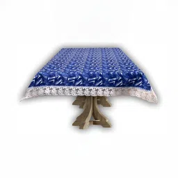 Stylista Blue & White Printed 1.52 m x 3.55 m  Waterproof Rectangle Table Cover-picture-13