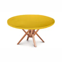 Stylista Yellow Waterproof Elastic Round 4 Seater Table Cover-image-64