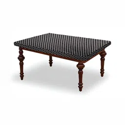 Stylista Black & White Printed Waterproof Rectangle 1.37 m x 81.28 cm Table Cover-picture-9