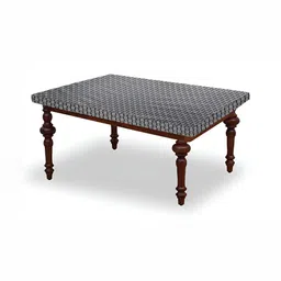 Stylista Grey Waterproof Basketweave Pattern Rectangular 4-Seater Table Cover-57