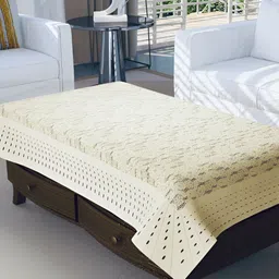 BIGGER FISH Beige Cotton 4 Seater Table Cover-image-85