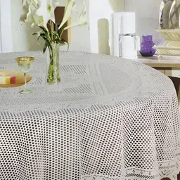 BIGGER FISH White & Black Abstract 4 Seater Table Cover-33