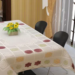 BIGGER FISH White Cotton 6-Seater Table Cover-35