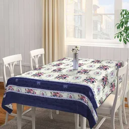 Arrabi Multi Floral Cotton Blend 6 Seater Table Cover-41