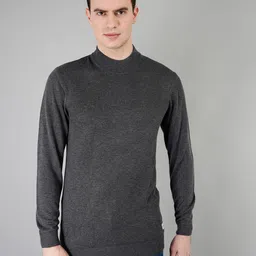 TIM PARIS Mock Collar Long Sleeves Cotton Pullover Sweater-image-77