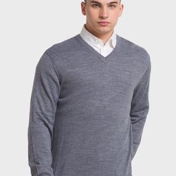 ColorPlus Men V-Neck Pullover Sweater-image-127