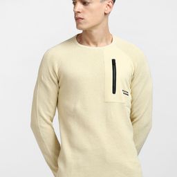 Jack & Jones Men Typography Half Zipper Printed Pullover-image-3