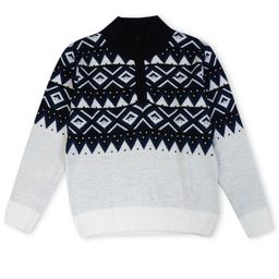 Gini and Jony Boys Geometric Printed Pullover Cotton Sweater-image-52