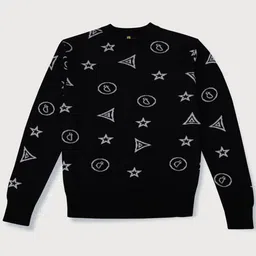 Gini and Jony Boys Printed Wool Pullover Sweater-0