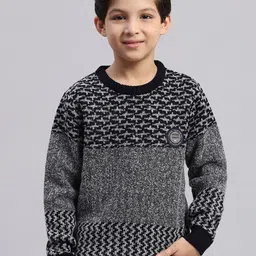 Monte Carlo Boys Geometric Printed Cotton Pullover-picture-18