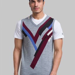 Parx Men Printed Pullover Acrylic Sweater Vest-image-51