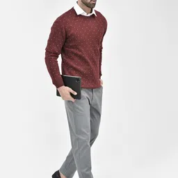 Crimsoune Club Polka Dots Printed Pure Cotton Pullover-image-44
