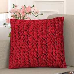 Story@home Red Quirky Velvet Square Cushion Covers-image-80