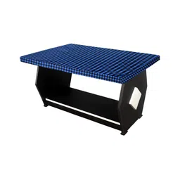 Stylista Blue & Black Checked Waterproof Table Cover-14