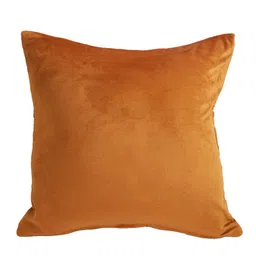 eyda Rust Set of 2 Velvet Self Design Square Cushion Covers image 2