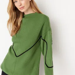 Trendyol Mock Collar Acrylic Pullover image 3