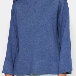 Trendyol Mock Collar Ribbed Pullover image 5