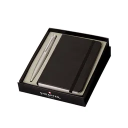 Sheaffer Silver & Black With Chrome Trim VFM Ballpoint Pen & Notebook-image-32