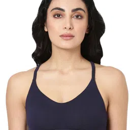 BLOSSOM Medium Coverage Racerback With Spaghetti Straps Beginners Bra With All Day Comfort image 1