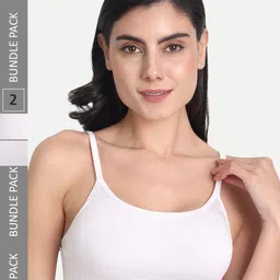 Aimly Pack Of 2 Non-Padded Seamless Medium Coverage Cotton Sports Bra With All Day Comfort-91
