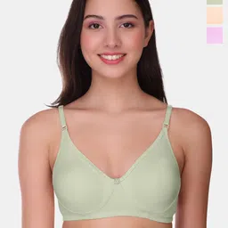 POOJA RAGENEE Womens Full Coverage Non Padded Bra Pack of 3 (MQ3057_3P_GRY_LV_PCH_28B)-29