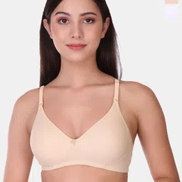 POOJA RAGENEE Pack of 2 Full Coverage Non Padded Cotton T-shirt Bra-image-44