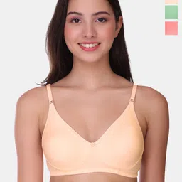 POOJA RAGENEE Womens Full Coverage Non Padded  Bra Pack of 3 (MQ3057_3P_PCH_TGR_BPK_28B)-picture-34