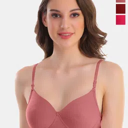 POOJA RAGENEE Pack Of 3 Full Coverage Anti Odour T-shirt Bras With All Day Comfort-picture-27