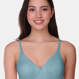 POOJA RAGENEE Womens Full Coverage Non Padded Mould Cotton Bra (MQ3057_1P_BLU_28B)-19