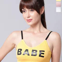 UNDER 1000 Pack of 3 Printed Full Coverage Cotton T-shirt Bra with All Day Comfort-picture-27