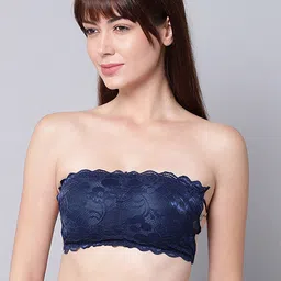 Aamarsh Floral Self Design Strapless Full Coverage Minimizer Bra With 360 Degree Support image 1