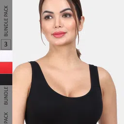 Amour Secret Pack Of 3 Non Padded Full Coverage Seamless Super Support Bra-23