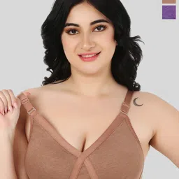 FUNAHME Pack Of 2 Full Coverage Cotton Bra-picture-8
