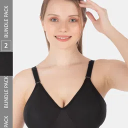 Tweens Pack of 2 Full Coverage Non-Wired Cotton Everyday Bras With All Day Comfort-16