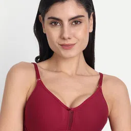 Aimly Full Coverage Non-Padded All Day Comfort Dry-Fit Seamless Cotton T-Shirt Bra-picture-37