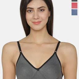 DressBerry Women Pack of 3 T-shirt Half Coverage Bra-10