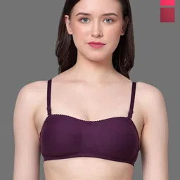 Aimly Pack of 3 Medium Coverage Cotton Push-Up Bra With All Day Comfort-4