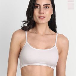 Aimly Pack of 3 Cotton Sports Bra Non-Padded Non-Wired Mid Coverage-image-83