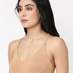 BLOSSOM Medium Coverage Racerback With Spaghetti Straps Beginners Bra With All Day Comfort image 3