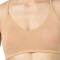 BLOSSOM Medium Coverage Racerback With Spaghetti Straps Beginners Bra With All Day Comfort image 5