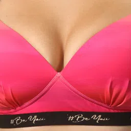 Soie Padded Non-Wired Full Coverage Printed Cross Back Bra image 2