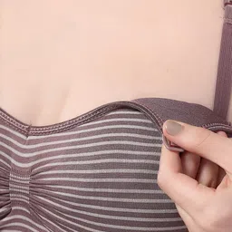 Fabme Striped Full Coverage Removable Padding Maternity Bra With All Day Comfort image 4