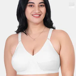 KOMLI Pack Of 2 Full Coverage Non Padded Pure Cotton Minimizer Bras With All Day Comfort-7