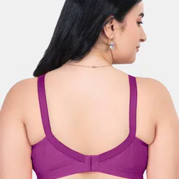 KOMLI Pack Of 2 Full Coverage Non Padded Pure Cotton Minimizer Bras With All Day Comfort image 4