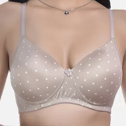 StyFun Pack Of 2 Polka Dots Full Coverage All Day Comfort Super Support Cotton T-shirt Bra image 4